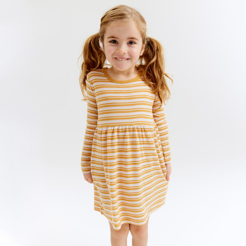 Wool Dress Kids, Amber Gold, hi-res
